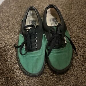 Vans Custom Green and Black Womens Sneaker